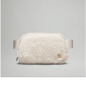 Lululemon Athletica White Shearling Belt Bag